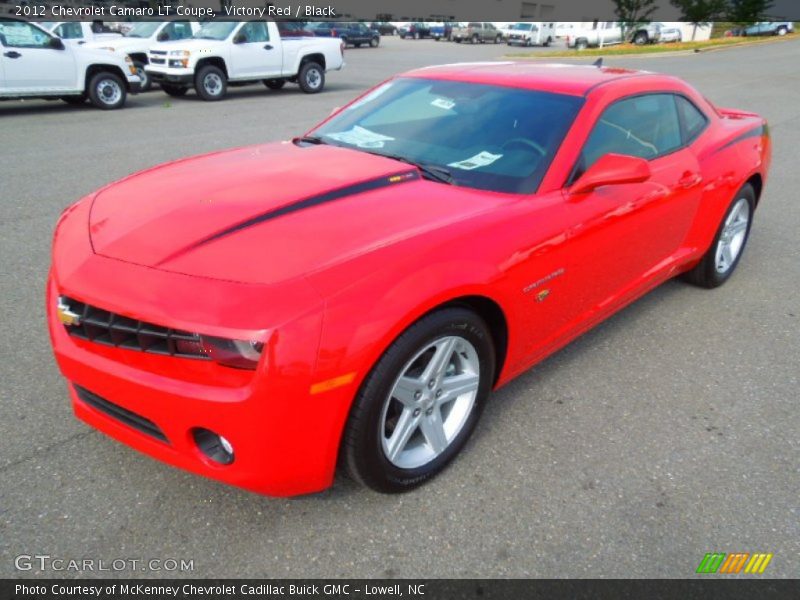 Victory Red / Black 2012 Chevrolet Camaro LT Coupe