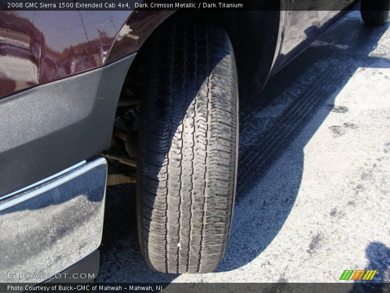 Dark Crimson Metallic / Dark Titanium 2008 GMC Sierra 1500 Extended Cab 4x4