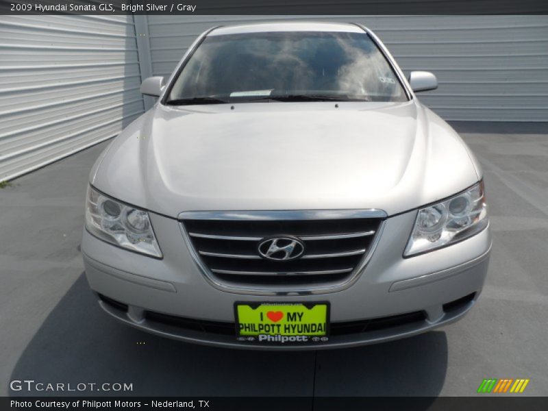 Bright Silver / Gray 2009 Hyundai Sonata GLS