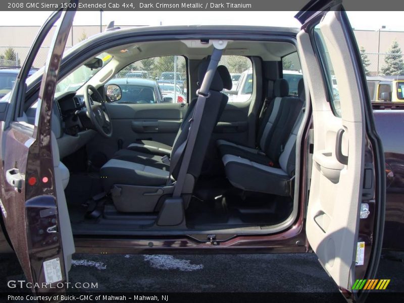 Dark Crimson Metallic / Dark Titanium 2008 GMC Sierra 1500 Extended Cab 4x4
