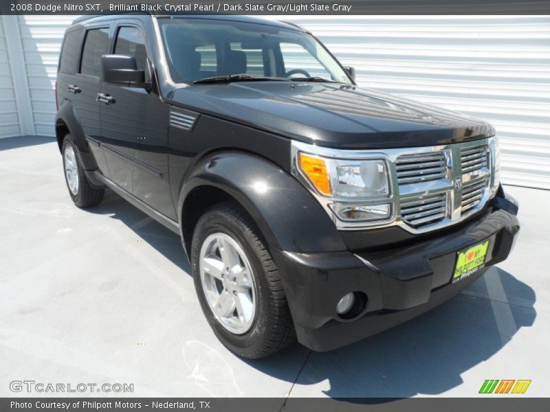 Brilliant Black Crystal Pearl / Dark Slate Gray/Light Slate Gray 2008 Dodge Nitro SXT
