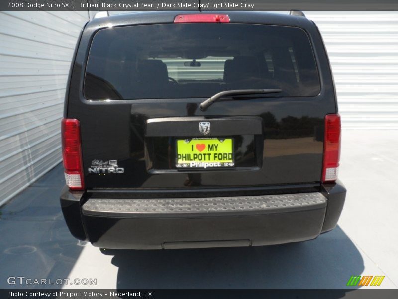 Brilliant Black Crystal Pearl / Dark Slate Gray/Light Slate Gray 2008 Dodge Nitro SXT