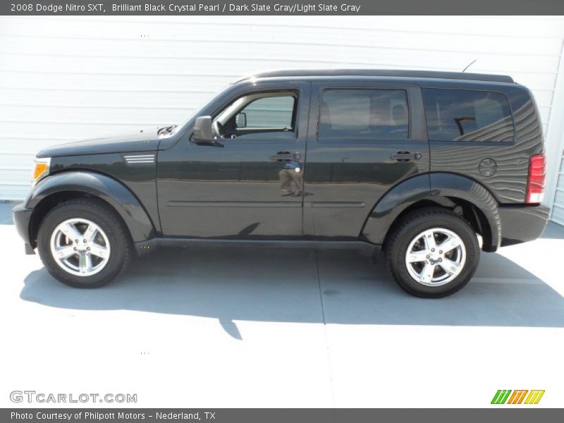 Brilliant Black Crystal Pearl / Dark Slate Gray/Light Slate Gray 2008 Dodge Nitro SXT