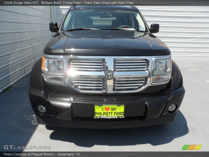 Brilliant Black Crystal Pearl / Dark Slate Gray/Light Slate Gray 2008 Dodge Nitro SXT