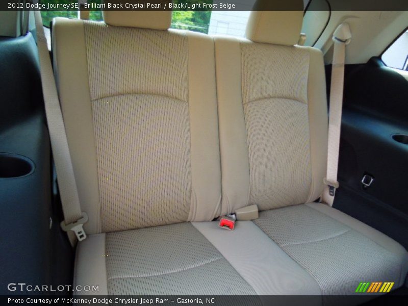 Brilliant Black Crystal Pearl / Black/Light Frost Beige 2012 Dodge Journey SE