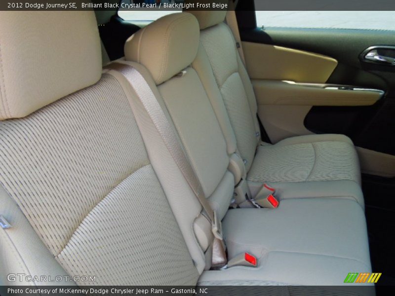 Brilliant Black Crystal Pearl / Black/Light Frost Beige 2012 Dodge Journey SE