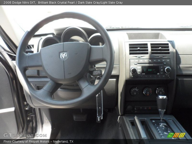 Brilliant Black Crystal Pearl / Dark Slate Gray/Light Slate Gray 2008 Dodge Nitro SXT
