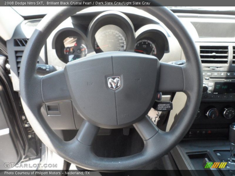 Brilliant Black Crystal Pearl / Dark Slate Gray/Light Slate Gray 2008 Dodge Nitro SXT