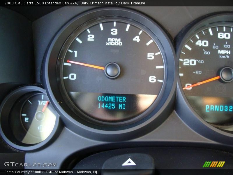 Dark Crimson Metallic / Dark Titanium 2008 GMC Sierra 1500 Extended Cab 4x4