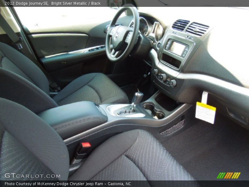 Bright Silver Metallic / Black 2012 Dodge Journey SE
