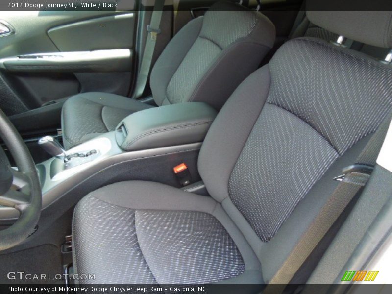 White / Black 2012 Dodge Journey SE