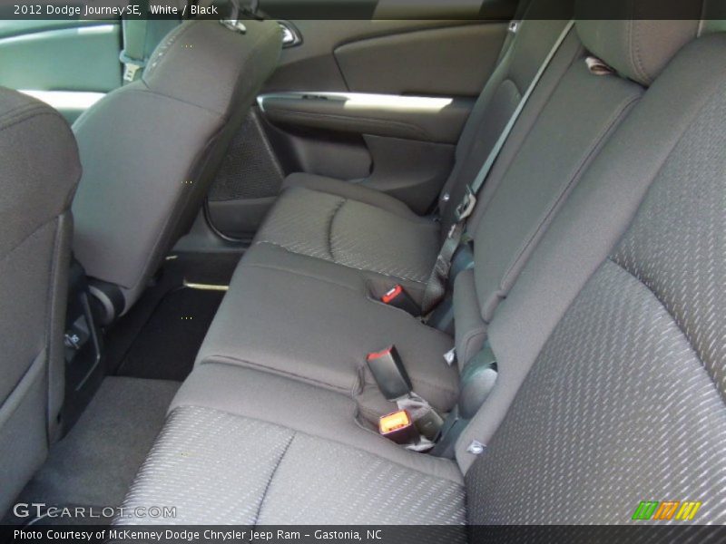 White / Black 2012 Dodge Journey SE