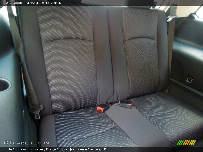 White / Black 2012 Dodge Journey SE