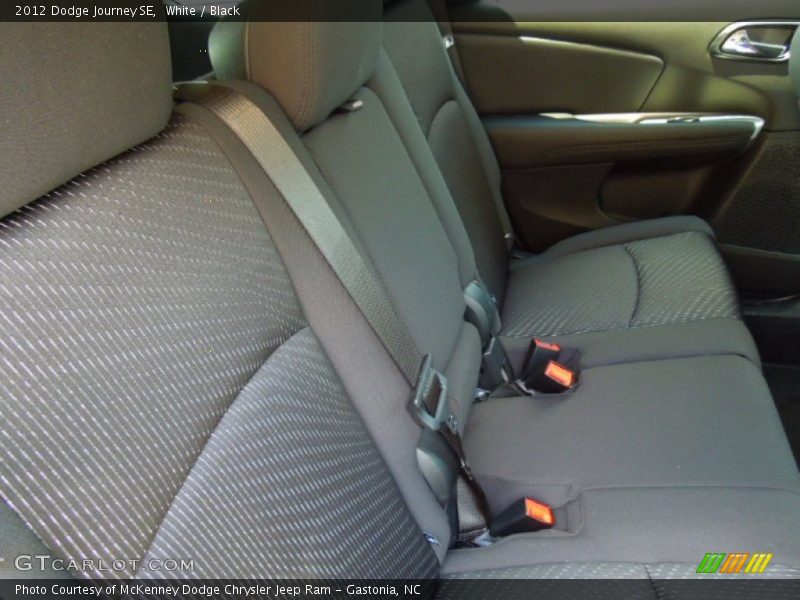 White / Black 2012 Dodge Journey SE
