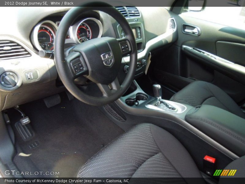 Black Interior - 2012 Journey SE 
