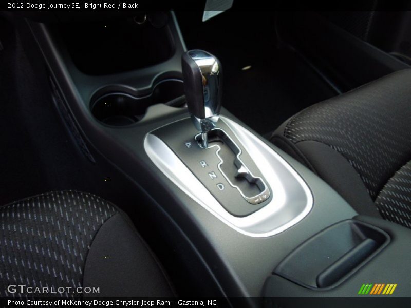 Bright Red / Black 2012 Dodge Journey SE