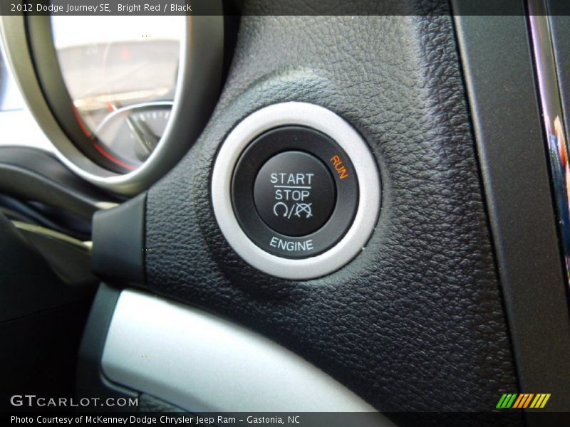 Bright Red / Black 2012 Dodge Journey SE