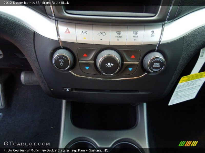 Bright Red / Black 2012 Dodge Journey SE
