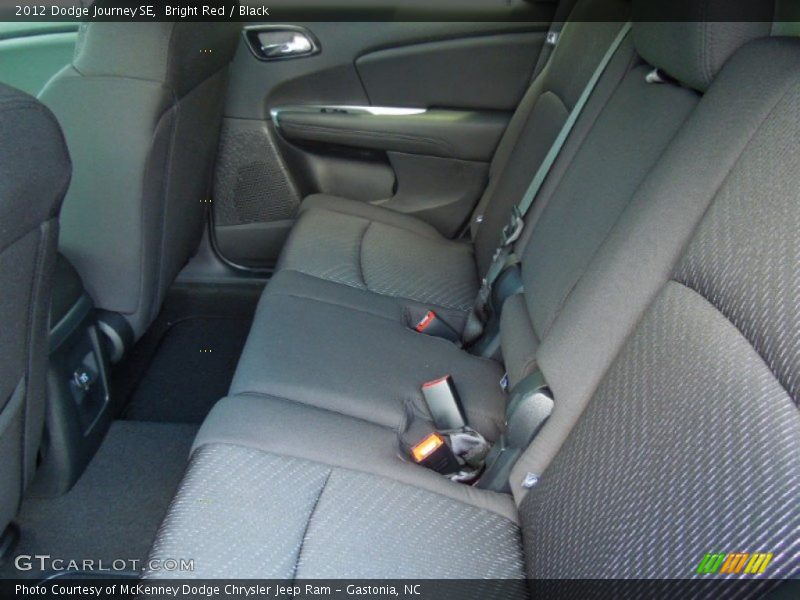 Bright Red / Black 2012 Dodge Journey SE