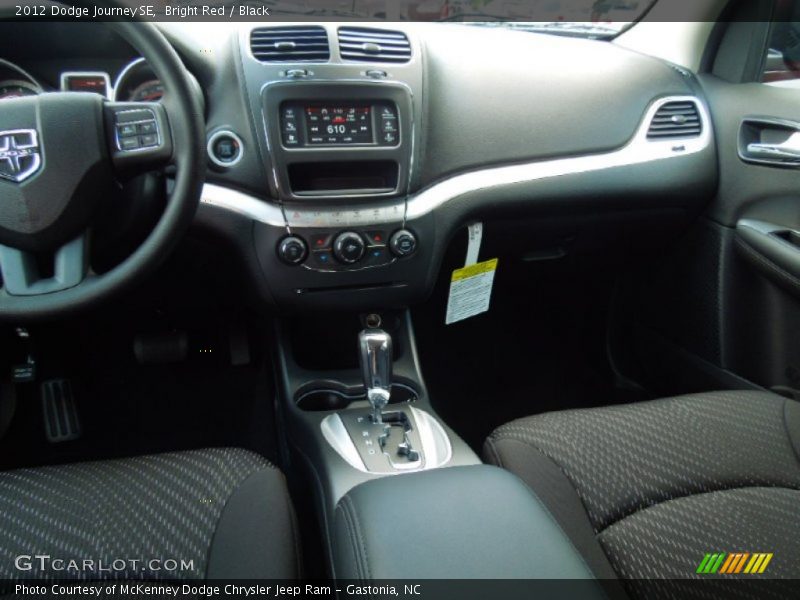 Bright Red / Black 2012 Dodge Journey SE