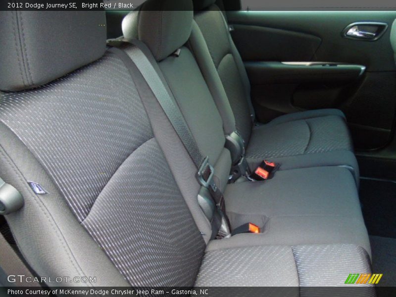 Bright Red / Black 2012 Dodge Journey SE
