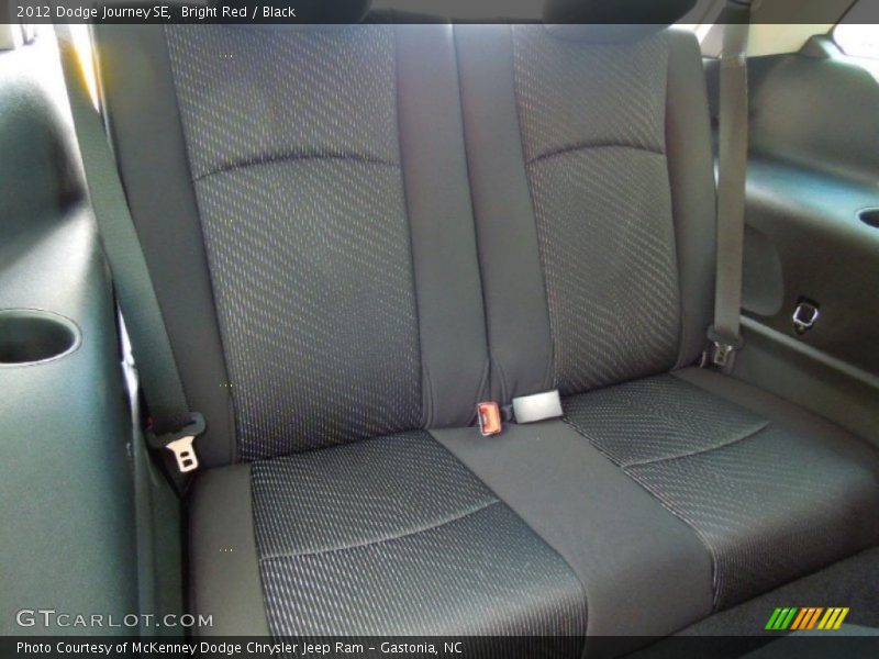 Bright Red / Black 2012 Dodge Journey SE