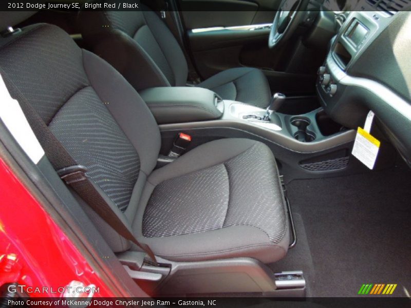 Bright Red / Black 2012 Dodge Journey SE