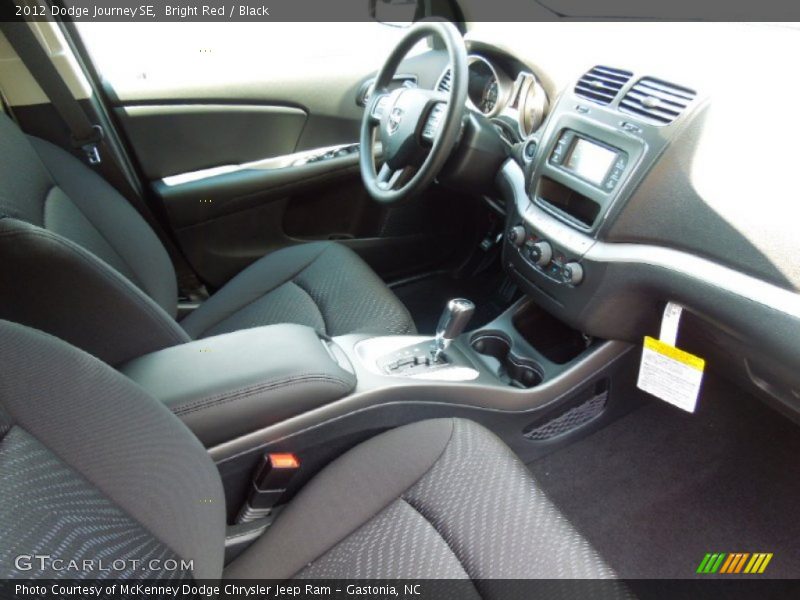 Bright Red / Black 2012 Dodge Journey SE
