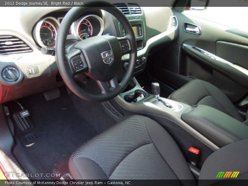 Black Interior - 2012 Journey SE 