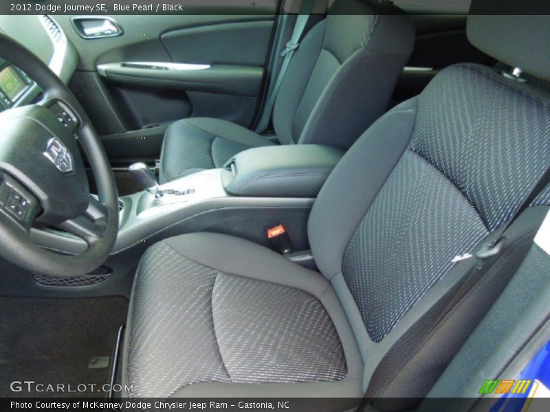 Blue Pearl / Black 2012 Dodge Journey SE