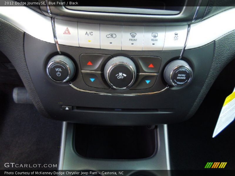 Blue Pearl / Black 2012 Dodge Journey SE
