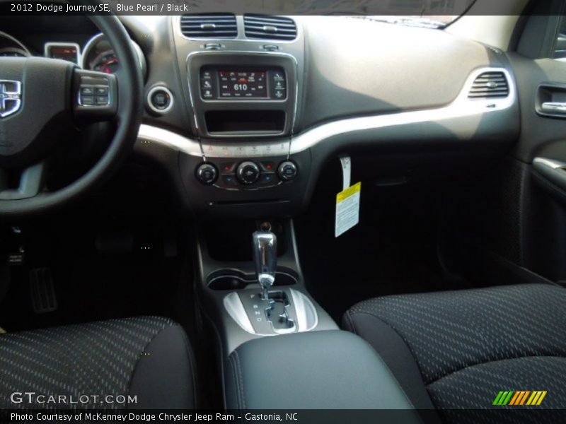 Blue Pearl / Black 2012 Dodge Journey SE