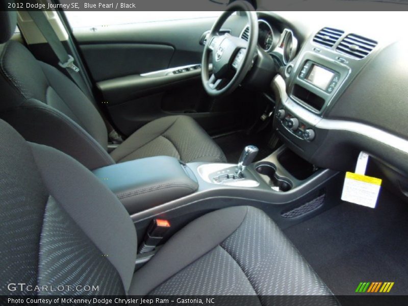 Blue Pearl / Black 2012 Dodge Journey SE