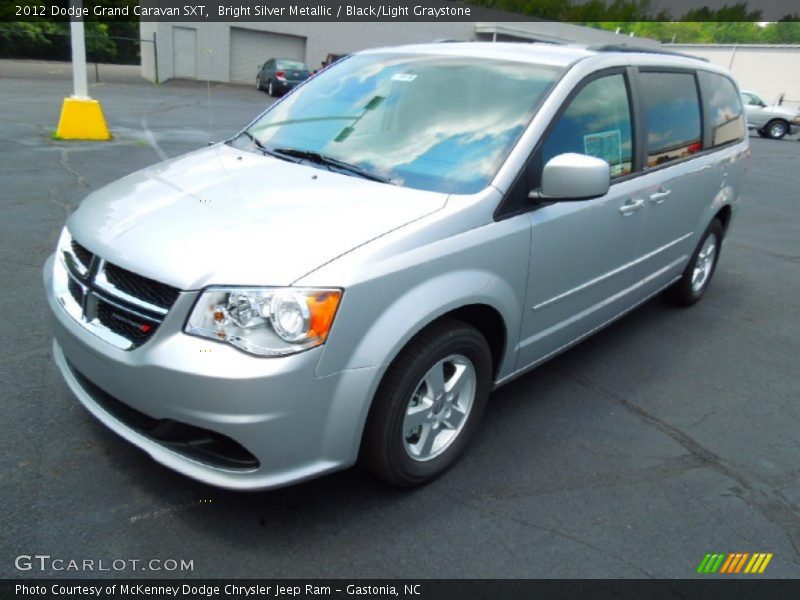 Bright Silver Metallic / Black/Light Graystone 2012 Dodge Grand Caravan SXT