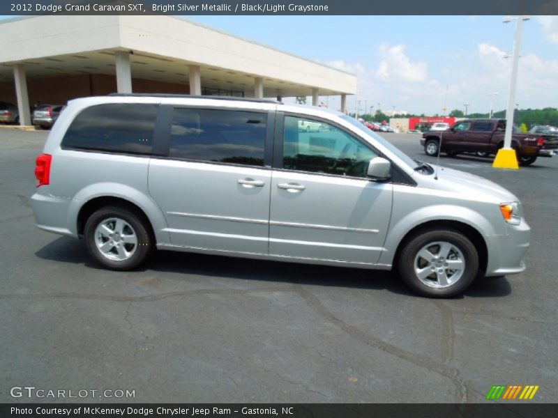 Bright Silver Metallic / Black/Light Graystone 2012 Dodge Grand Caravan SXT