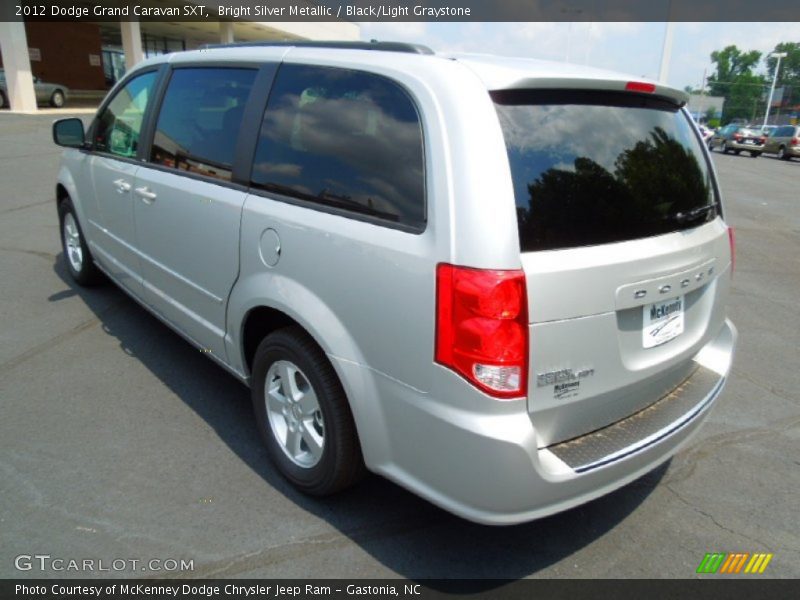 Bright Silver Metallic / Black/Light Graystone 2012 Dodge Grand Caravan SXT
