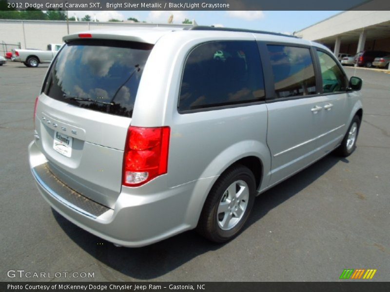 Bright Silver Metallic / Black/Light Graystone 2012 Dodge Grand Caravan SXT