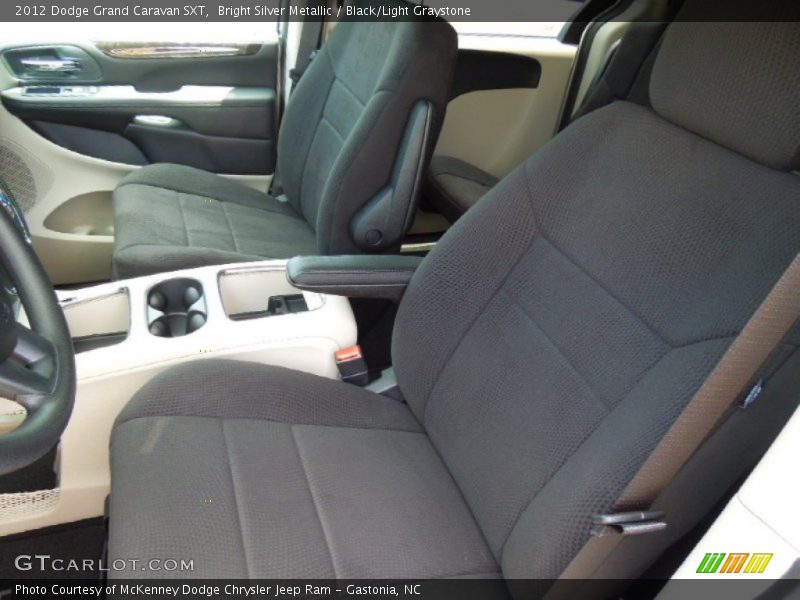 Bright Silver Metallic / Black/Light Graystone 2012 Dodge Grand Caravan SXT