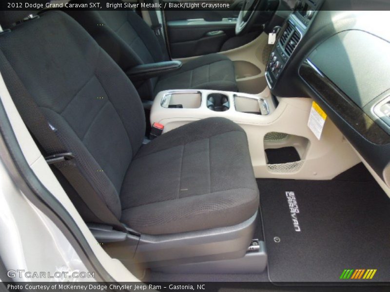 Bright Silver Metallic / Black/Light Graystone 2012 Dodge Grand Caravan SXT