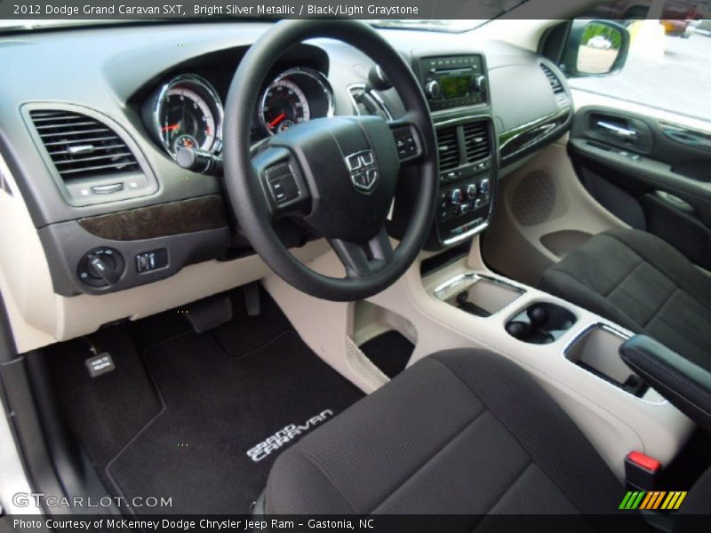 Black/Light Graystone Interior - 2012 Grand Caravan SXT 