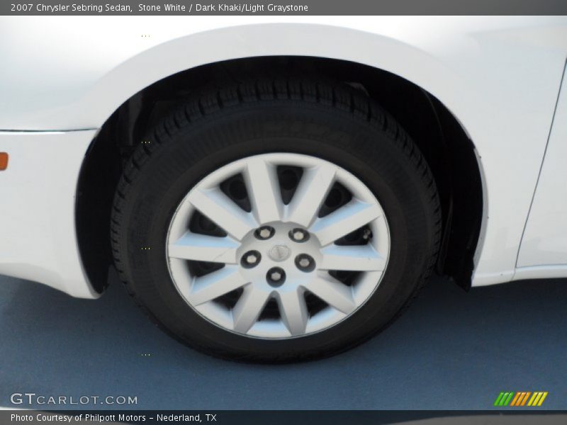 Stone White / Dark Khaki/Light Graystone 2007 Chrysler Sebring Sedan