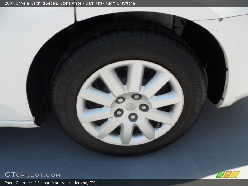Stone White / Dark Khaki/Light Graystone 2007 Chrysler Sebring Sedan