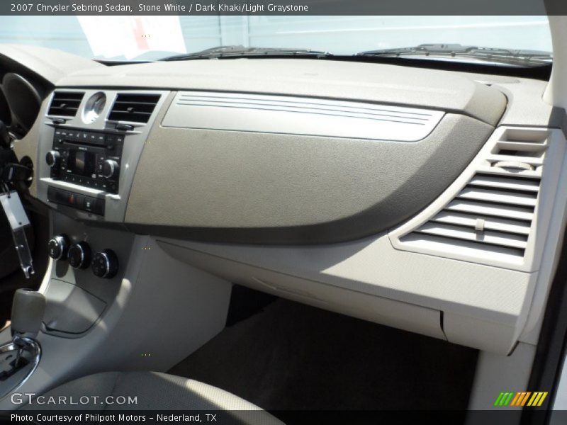Stone White / Dark Khaki/Light Graystone 2007 Chrysler Sebring Sedan