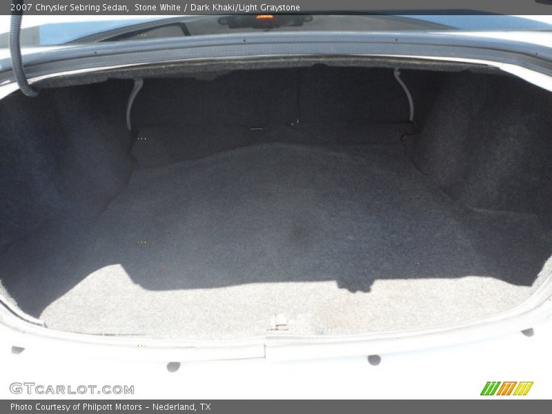 Stone White / Dark Khaki/Light Graystone 2007 Chrysler Sebring Sedan