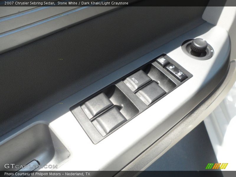 Stone White / Dark Khaki/Light Graystone 2007 Chrysler Sebring Sedan