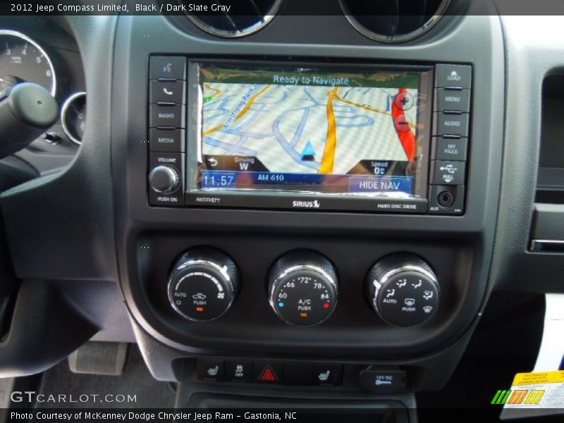 Black / Dark Slate Gray 2012 Jeep Compass Limited