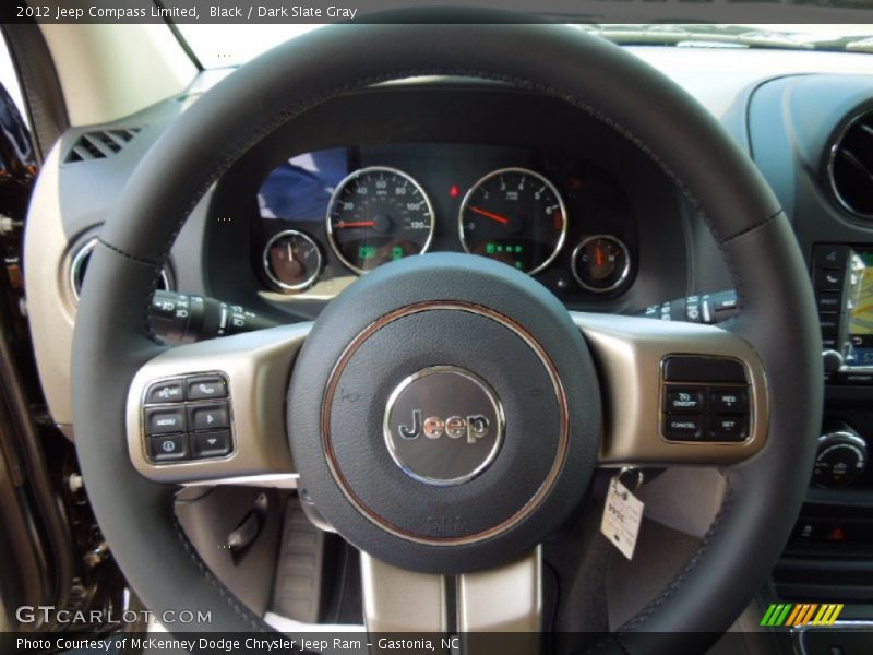 Black / Dark Slate Gray 2012 Jeep Compass Limited