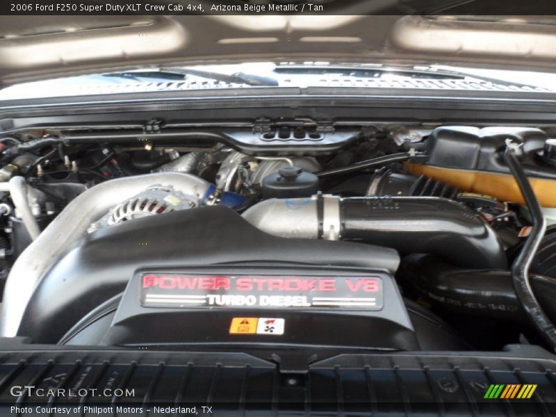 Arizona Beige Metallic / Tan 2006 Ford F250 Super Duty XLT Crew Cab 4x4