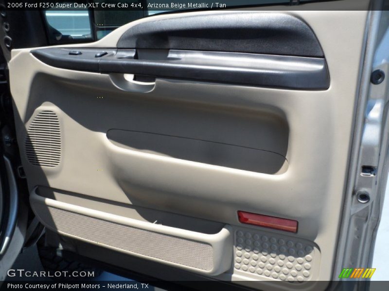 Arizona Beige Metallic / Tan 2006 Ford F250 Super Duty XLT Crew Cab 4x4