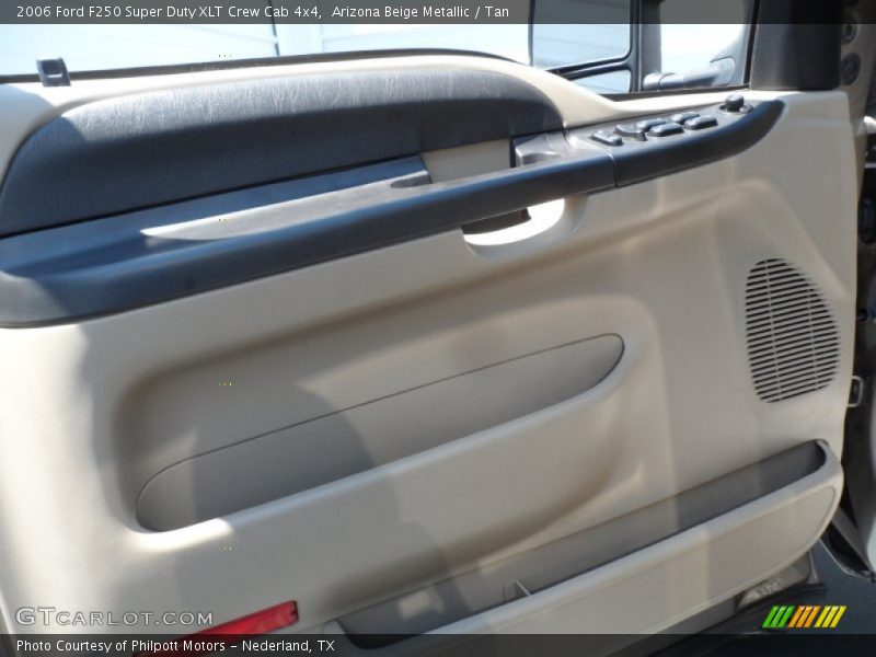 Arizona Beige Metallic / Tan 2006 Ford F250 Super Duty XLT Crew Cab 4x4